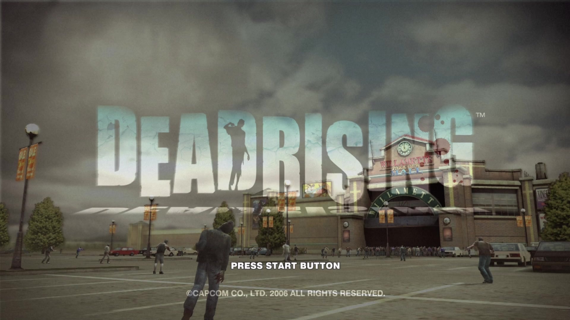 Dead Rising title screen for Xbox 360